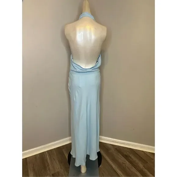 REISS Amber Drape Halter Dress - Picture 6 of 9